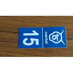 Sticker plaque voiture...