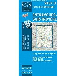 Carte IGN Laguiole Entraygues