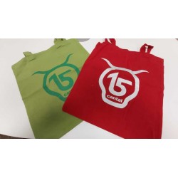Tote bag couleurs assorties