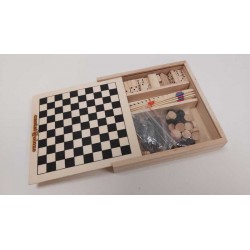 Coffret de jeux en bois...