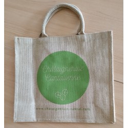 Grand sac en toile de jute