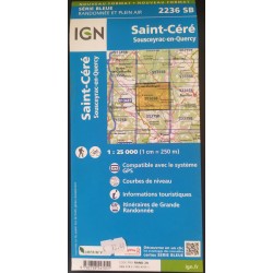 Carte IGN Saint-Céré