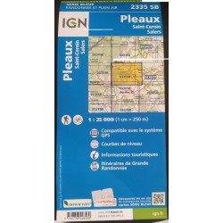 Carte IGN Pleaux